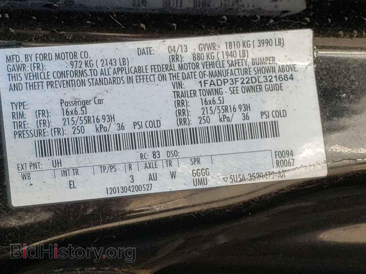 2013 FORD FOCUS - VIN: 1FADP3F22DL321684 - Photo 10