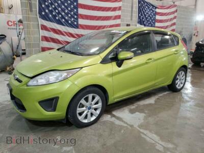2013 Ford FIESTA SE, green — VIN 3FADP4EJ8DM204849, Copart