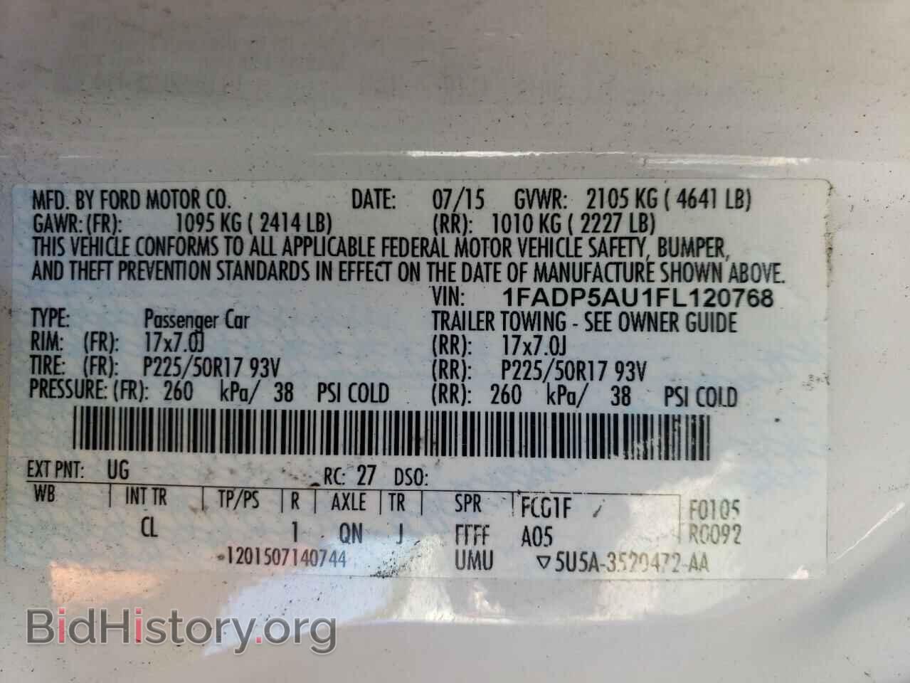 2015 FORD CMAX - VIN: 1FADP5AU1FL120768 - Фото 13