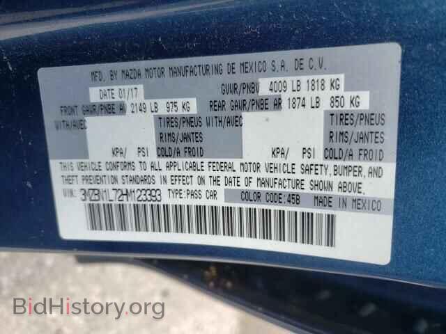 2017 MAZDA 3 - VIN: 3MZBN1L72HM123393 - Фото 10