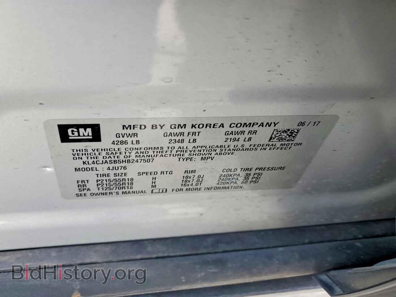 2017 BUICK ENCORE - VIN: KL4CJASB5HB247507 - Photo 12