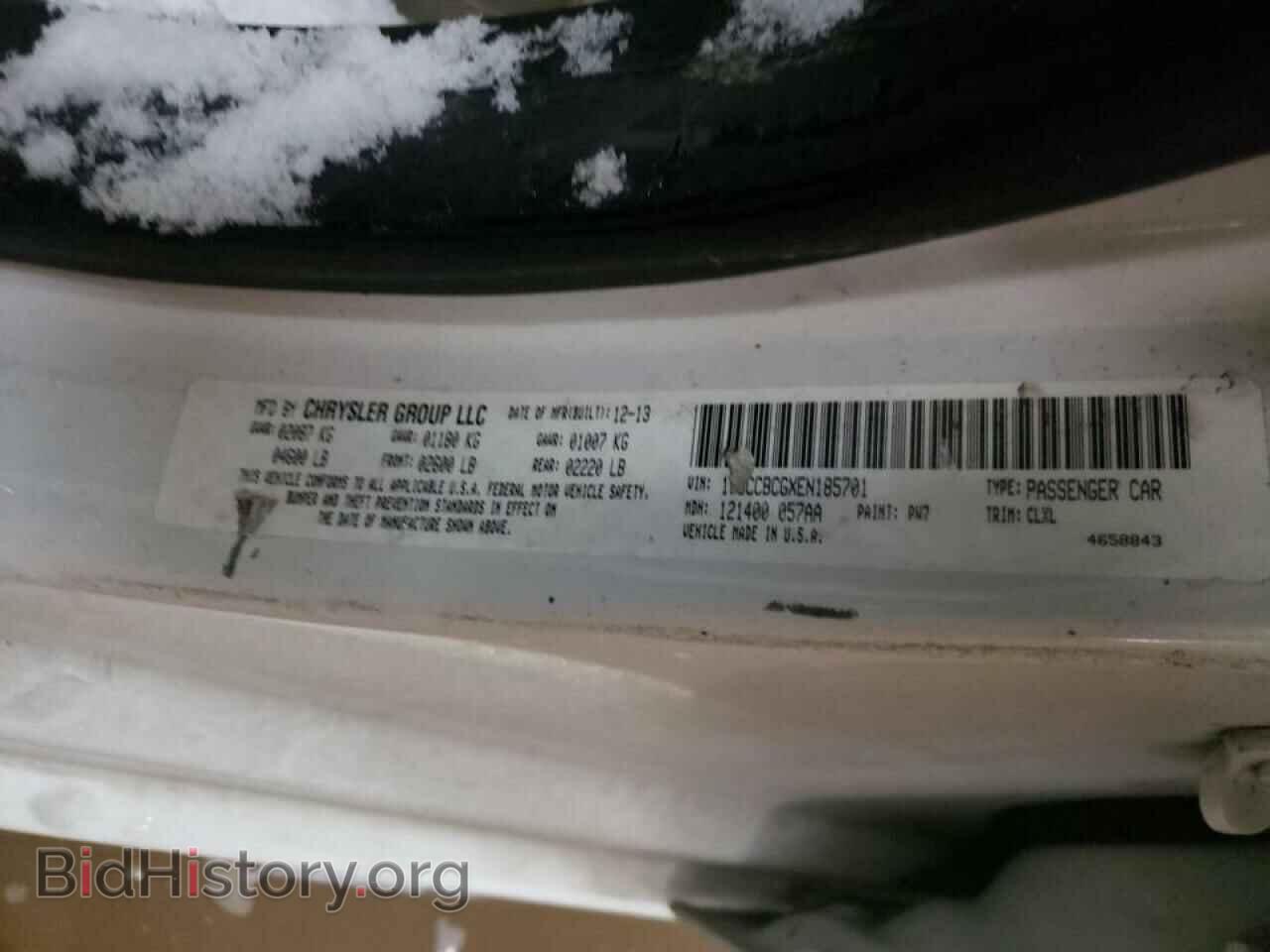 2014 CHRYSLER 200 - VIN: 1C3CCBCGXEN185701 - Фото 10