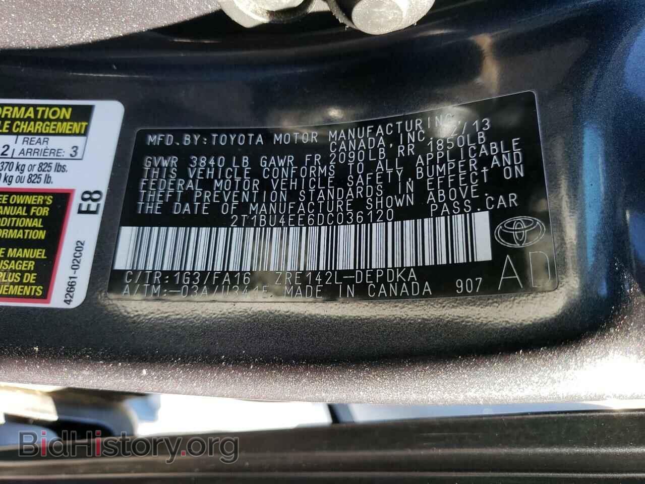 2013 TOYOTA COROLLA - VIN: 2T1BU4EE6DC036120 - Photo 12