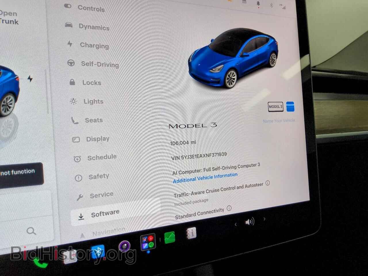 2022 TESLA MODEL 3 - VIN: 5YJ3E1EAXNF371939 - Фото 9