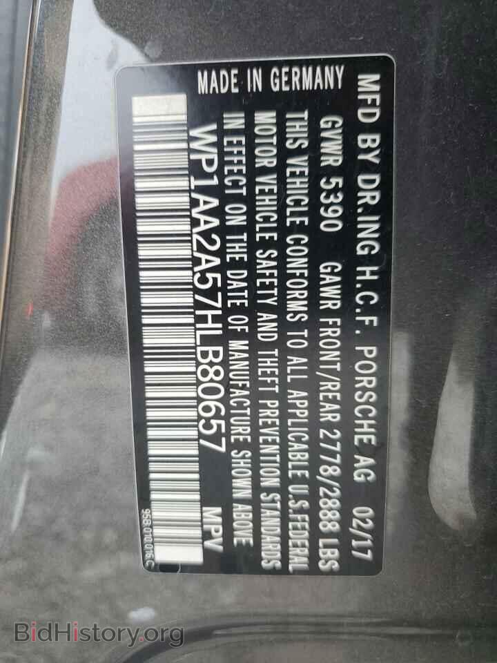 2017 PORSCHE MACAN - VIN: WP1AA2A57HLB80657 - Фото 13