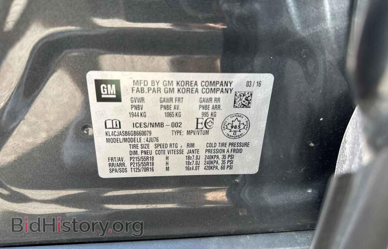 2016 BUICK ENCORE - VIN: KL4CJASB6GB660079 - Photo 10