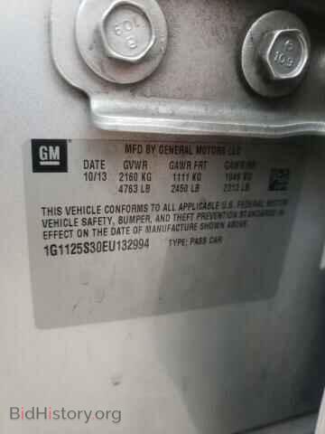 2014 CHEVROLET IMPALA - VIN: 1G1125S30EU132994 - Фото 10