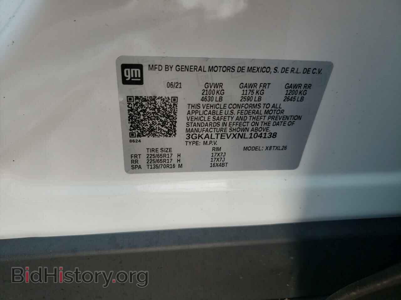 2022 GMC TERRAIN - VIN: 3GKALTEVXNL104138 - Photo 10