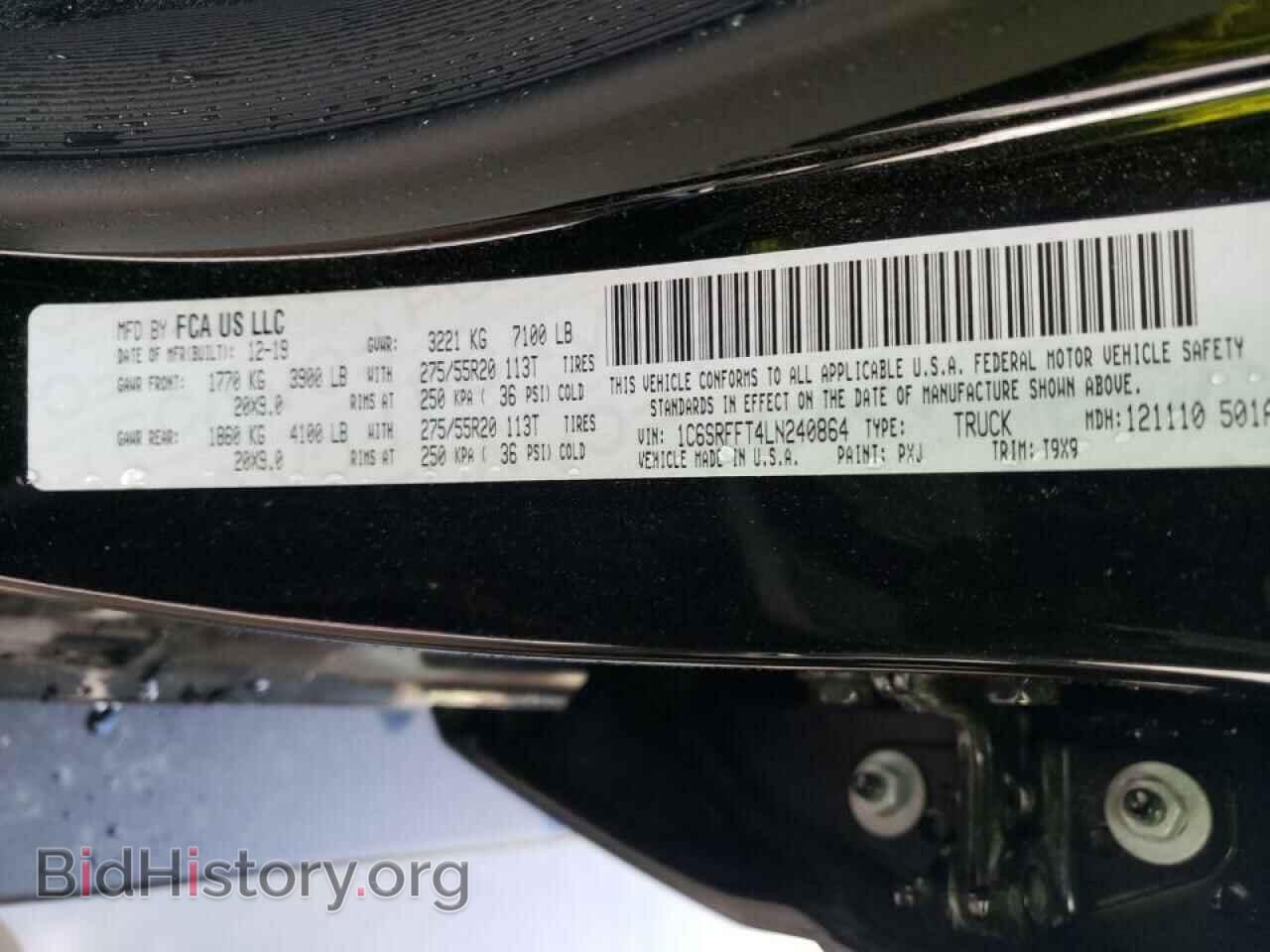 2020 RAM 1500 - VIN: 1C6SRFFT4LN240864 - Photo 10