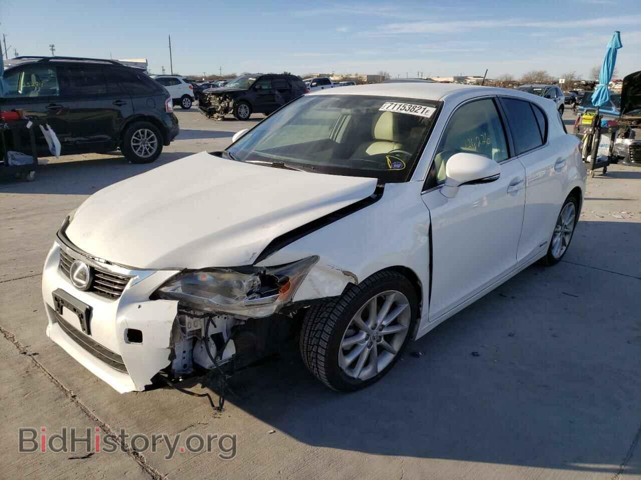 2012 LEXUS CT 200 - VIN: JTHKD5BHXC2071596 - Фото 2