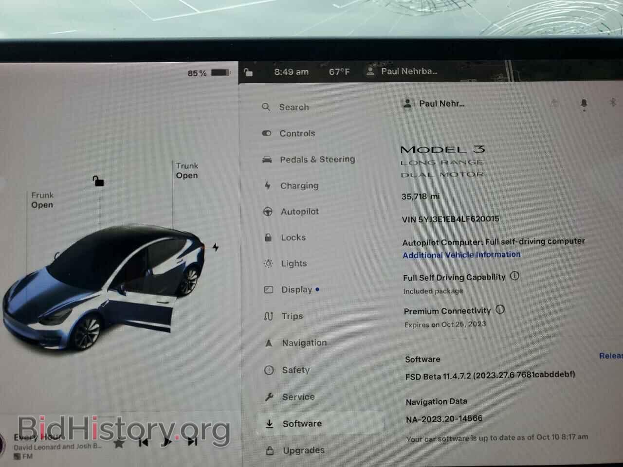 2020 TESLA MODEL 3 - VIN: 5YJ3E1EB4LF620015 - Фото 9