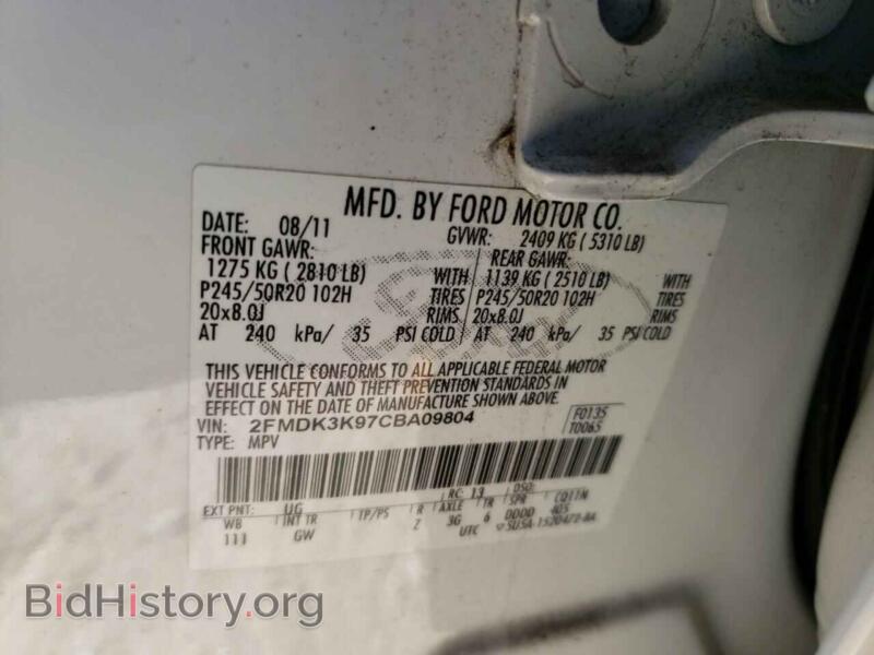 2012 Ford EDGE (VIN 2FMDK3K97CBA09804) — photo 10 of 10