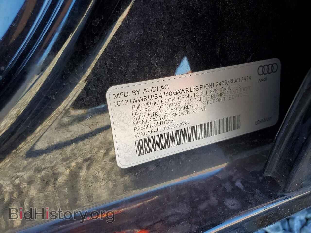 2013 AUDI A4 - VIN: WAUAFAFL9DN028637 - Photo 12