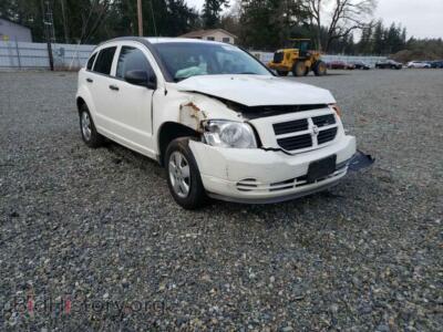 2008 Dodge CALIBER, белый — VIN 1B3HB28B48D779519, Copart