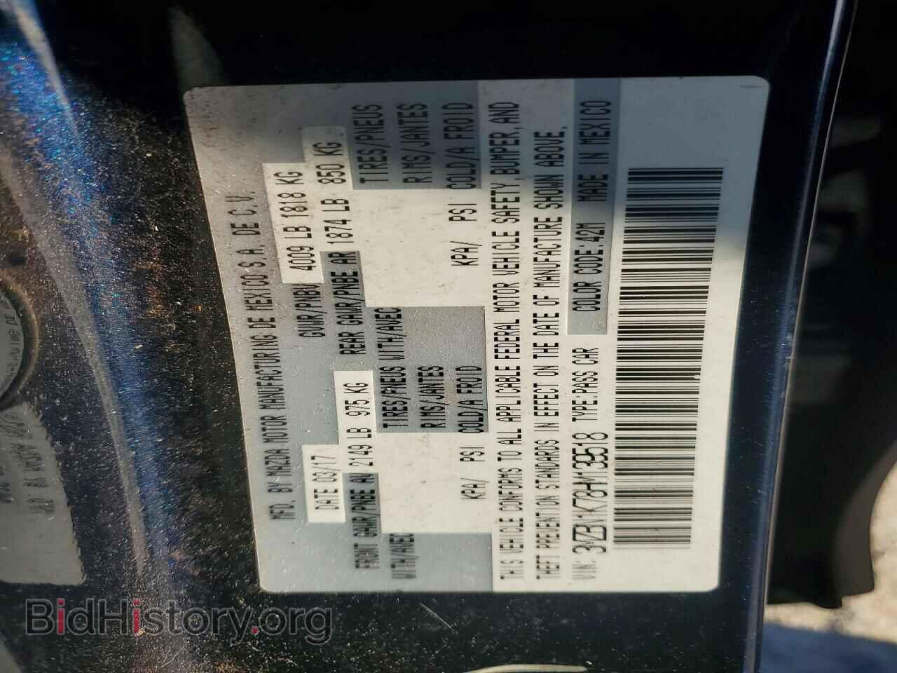 2017 MAZDA 3 - VIN: 3MZBN1K78HM139518 - Photo 12