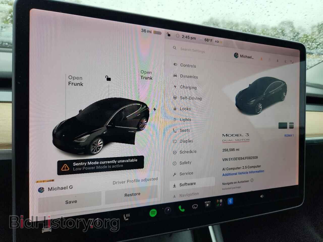 2018 TESLA MODEL 3 - VIN: 5YJ3E1EB4JF082509 - Фото 9