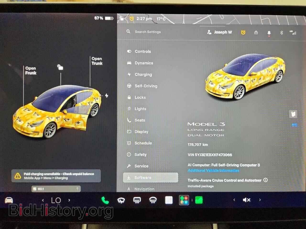 2019 TESLA MODEL 3 - VIN: 5YJ3E1EBXKF473066 - Photo 9