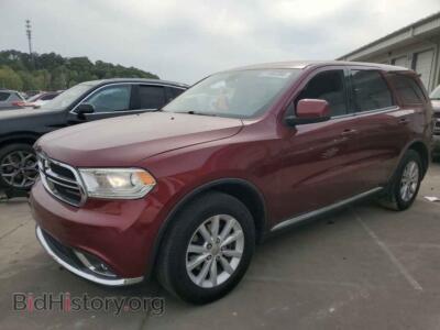 2017 Dodge DURANGO SXT, red — VIN 1C4RDHAG9HC745958, Copart