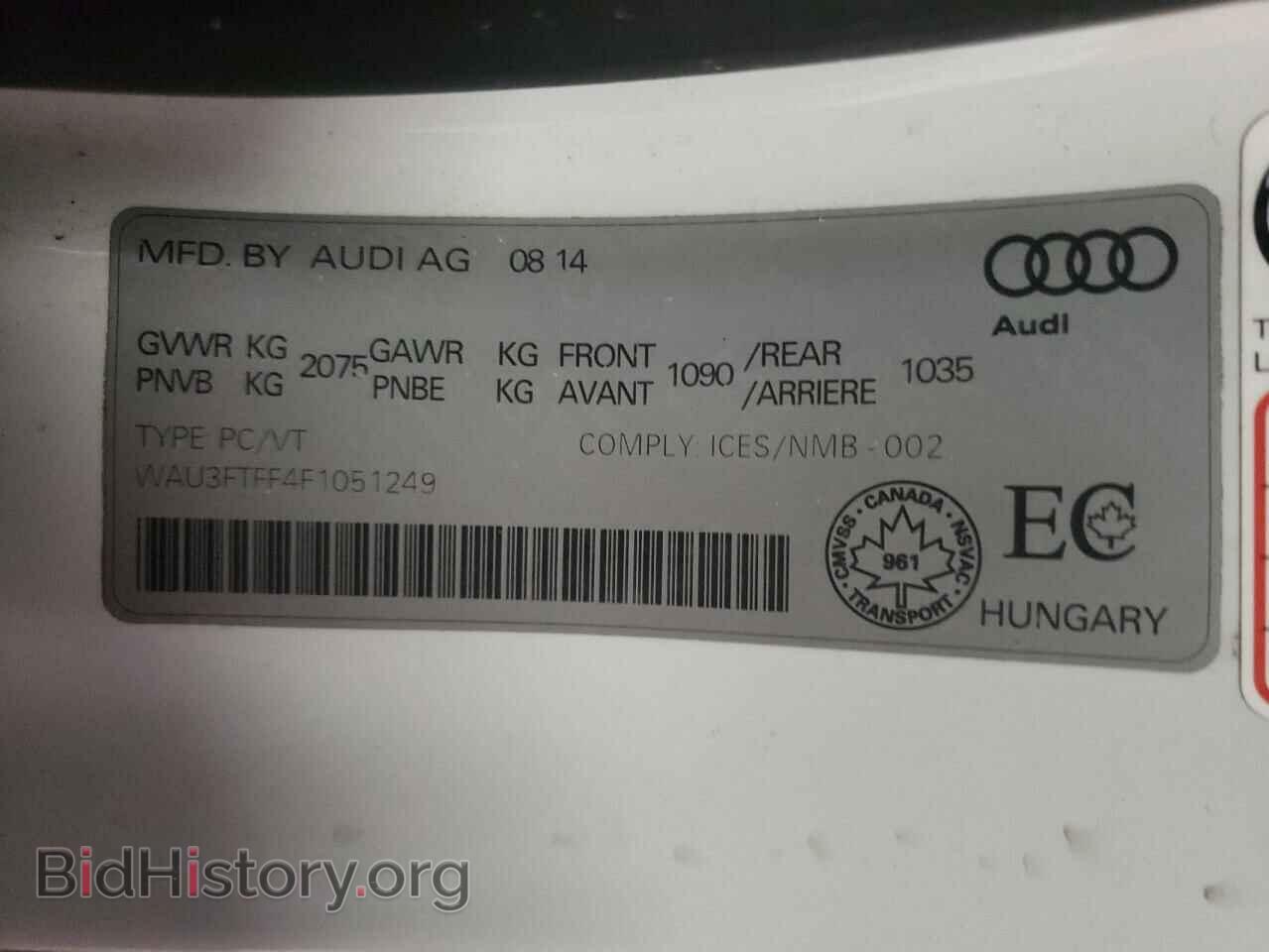 2015 AUDI A3 - VIN: WAU3FTFF4F1051249 - Photo 10