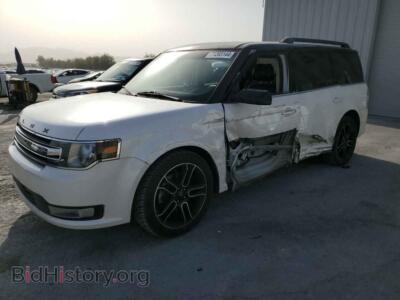 2014 Ford FLEX SEL, white — VIN 2FMGK5C80EBD07726, Copart