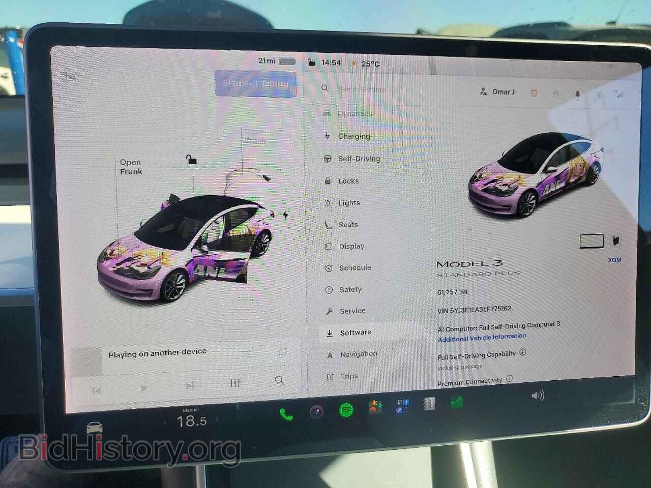 2020 TESLA MODEL 3 - VIN: 5YJ3E1EA3LF775162 - Photo 9