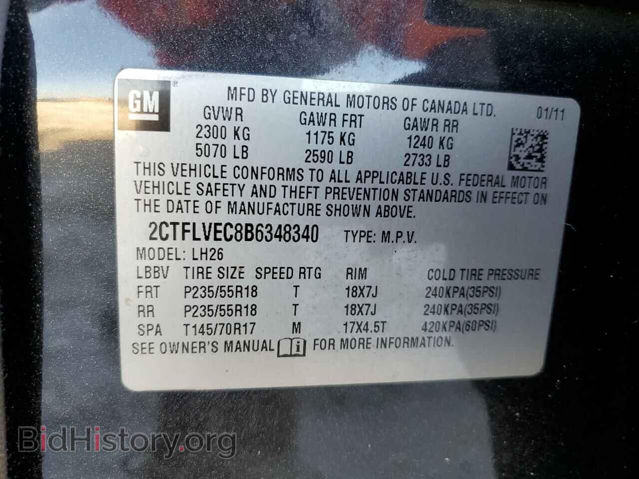 2011 GMC TERRAIN - VIN: 2CTFLVEC8B6348340 - Photo 13