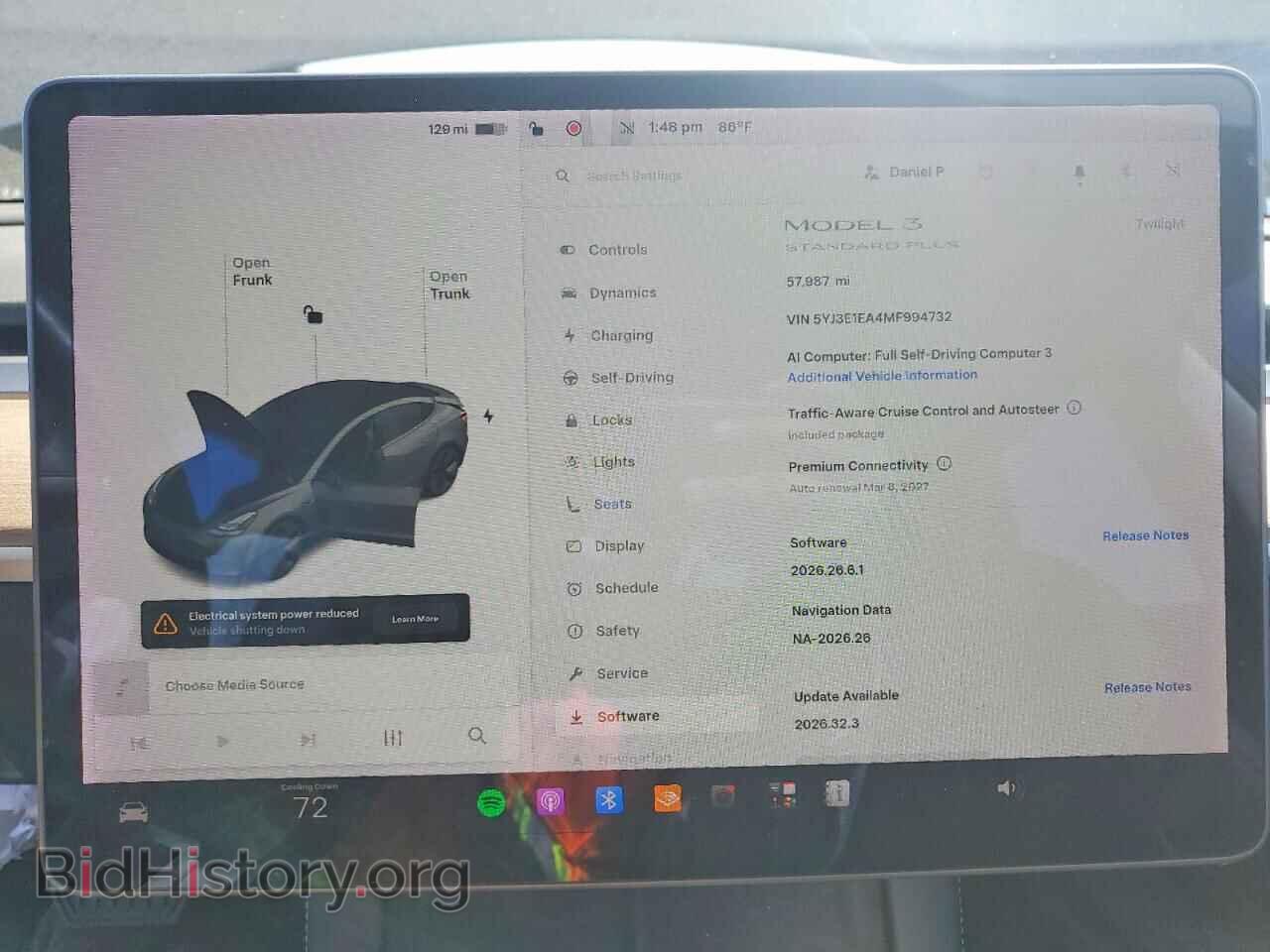 2021 TESLA MODEL 3 - VIN: 5YJ3E1EA4MF994732 - Фото 9