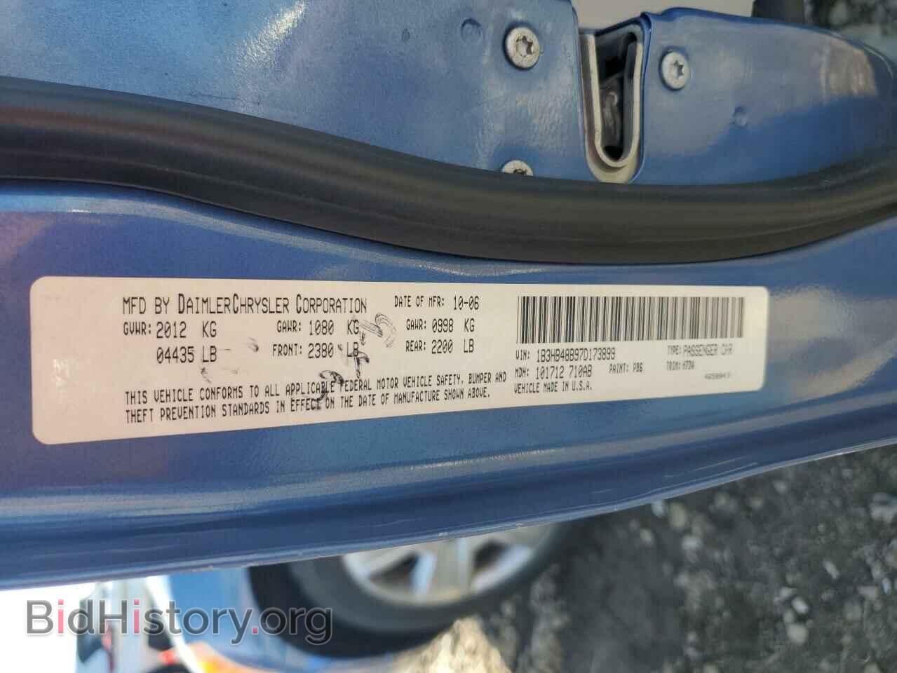 2007 DODGE CALIBER - VIN: 1B3HB48B97D173899 - Фото 12