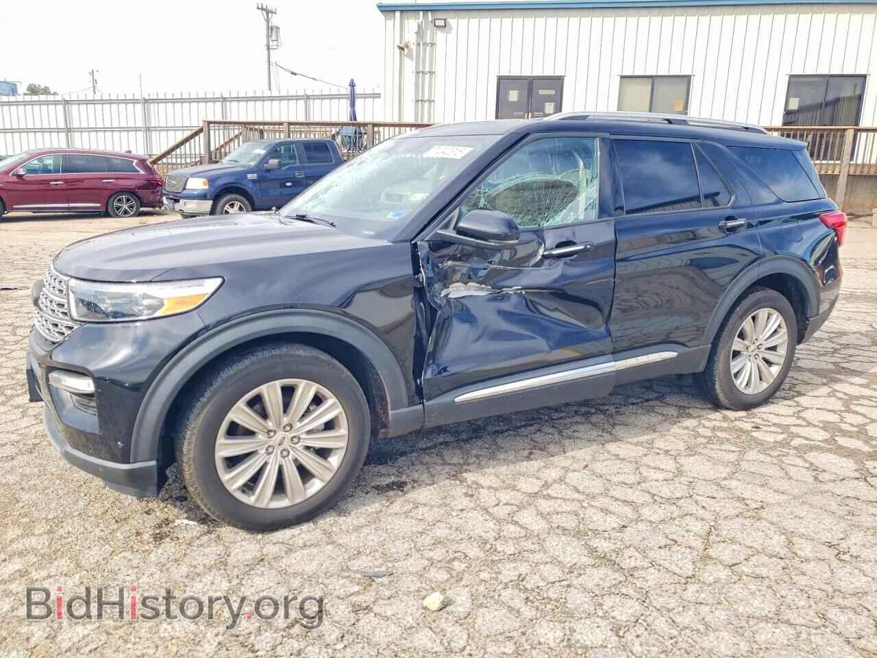 2021 Ford EXPLORER Limited (VIN 1FMSK8FH7MGA21886) — фото 1 из 15, Copart, повреждение: бок
