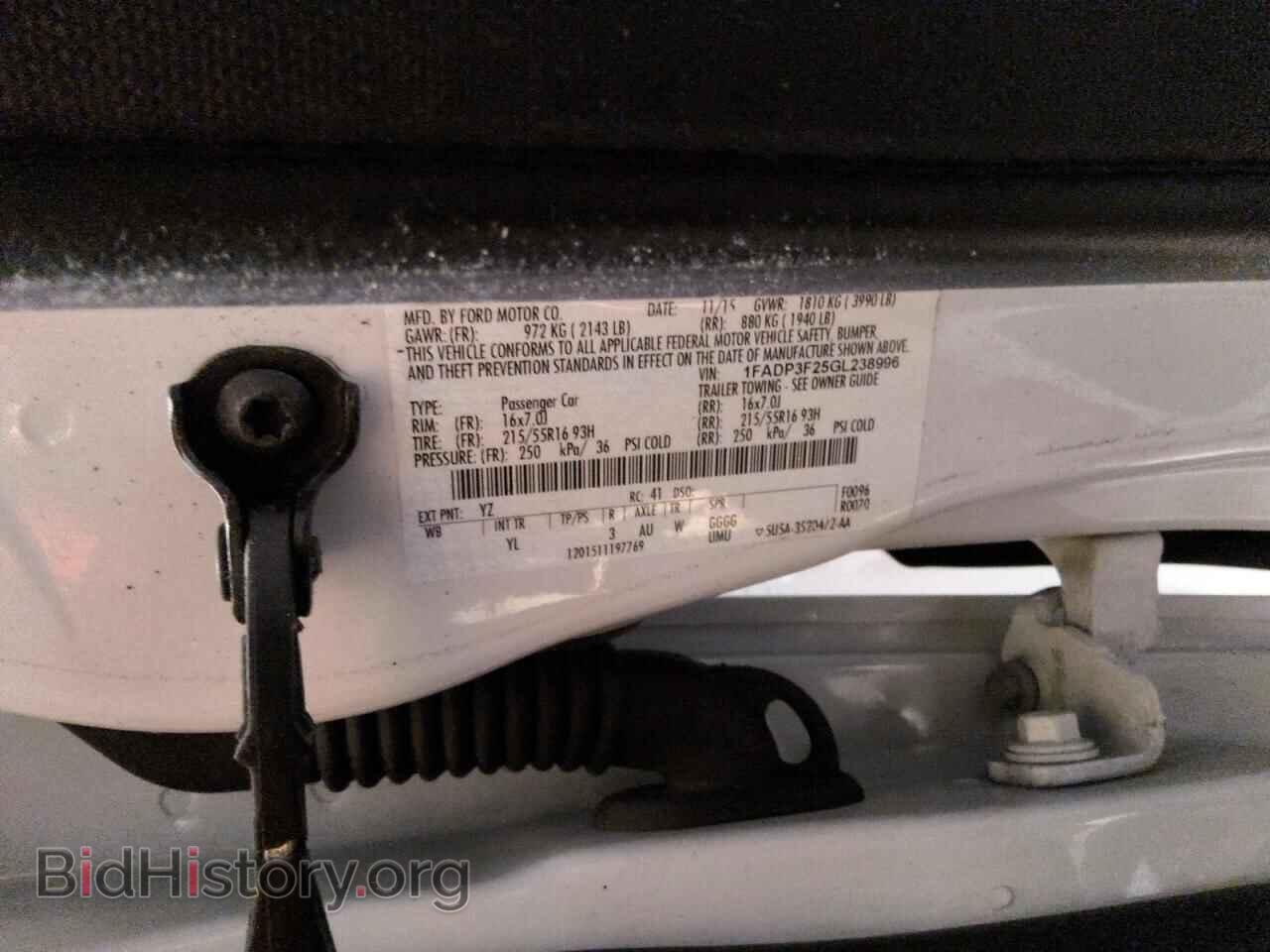 2016 FORD FOCUS - VIN: 1FADP3F25GL238996 - Photo 12