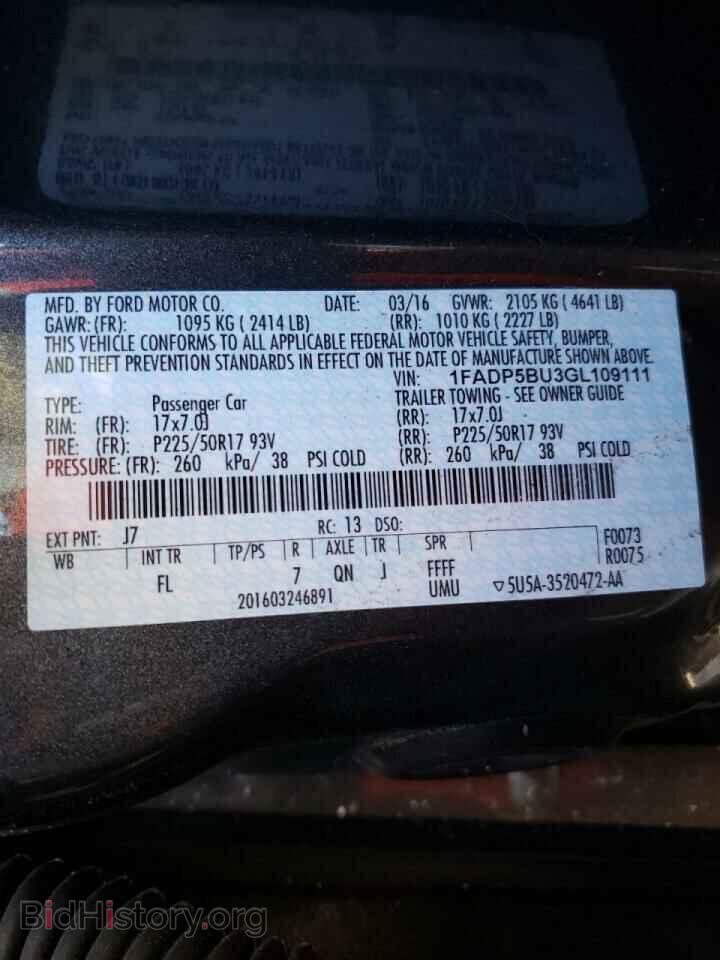 2016 FORD CMAX - VIN: 1FADP5BU3GL109111 - Photo 10
