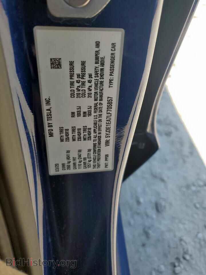 2020 TESLA MODEL 3 - VIN: 5YJ3E1EA7LF705857 - Photo 12