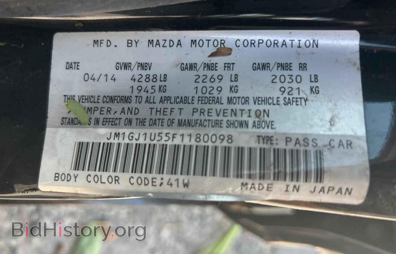 2015 MAZDA 6 - VIN: JM1GJ1U55F1180098 - Photo 10