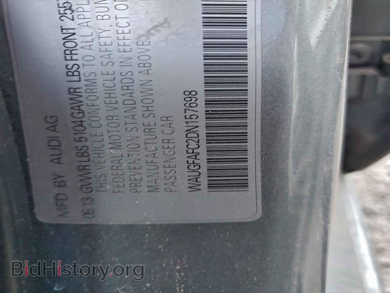 2013 AUDI A6 - VIN: WAUGFAFC2DN157698 - Photo 14