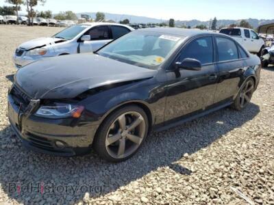 2012 Audi A4 PRESTIGE, black — VIN WAUKFAFL0CA072035, Copart