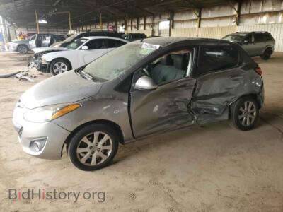 2012 Mazda 2, темно-серый — VIN JM1DE1LZ2C0152157, Copart