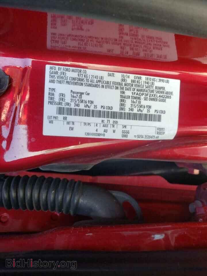 2014 FORD FOCUS - VIN: 1FADP3F2XEL442285 - Фото 10