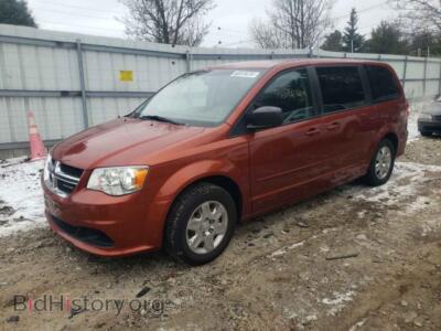 2012 Dodge CARAVAN Grand Cara, orange — VIN 2C4RDGBG8CR224500, Copart