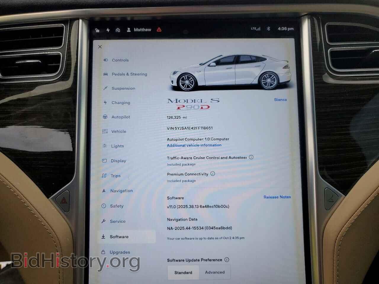 2015 TESLA MODEL S - VIN: 5YJSA1E42FF118651 - Фото 9