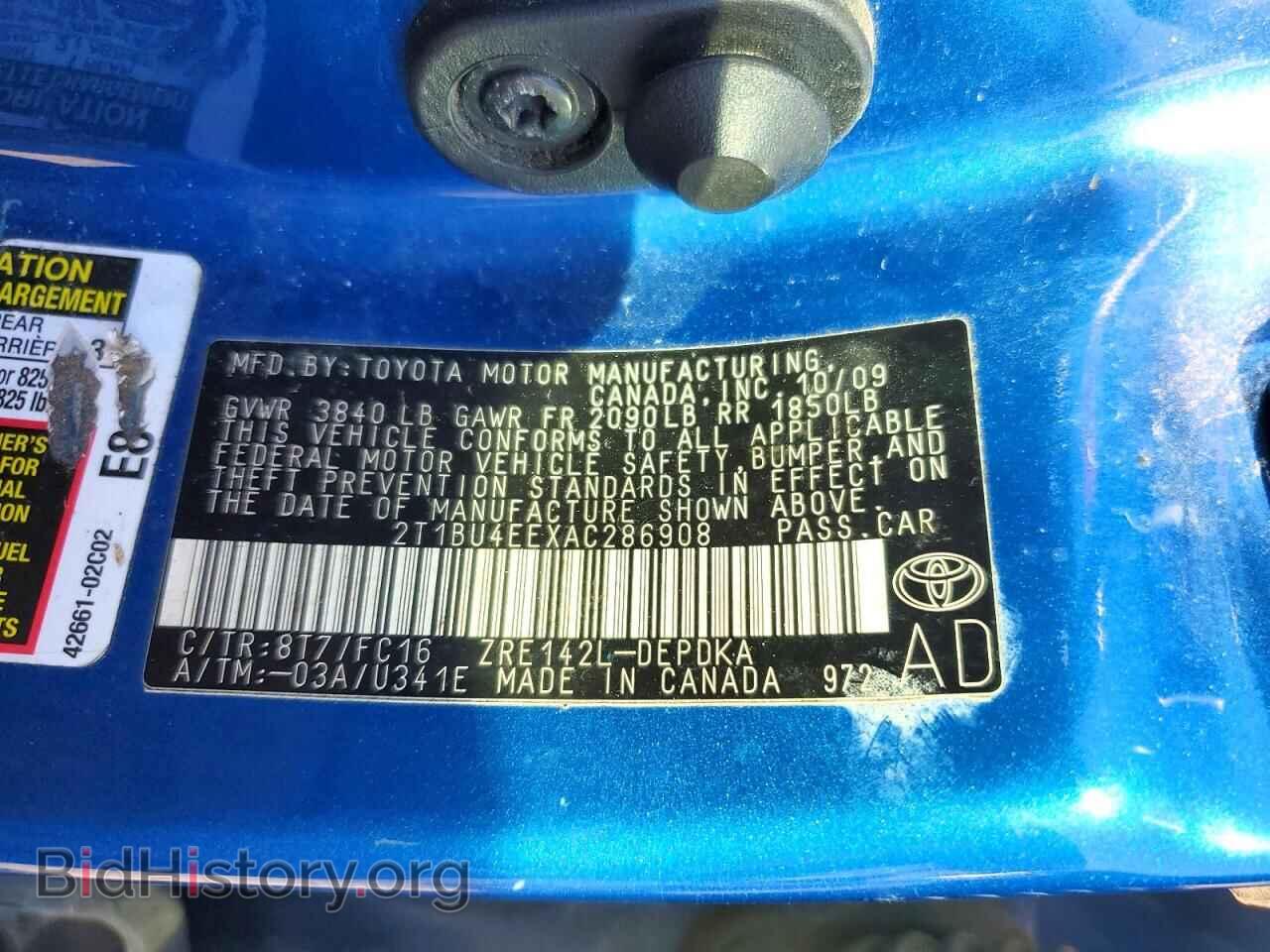 2010 TOYOTA COROLLA - VIN: 2T1BU4EEXAC286908 - Photo 12