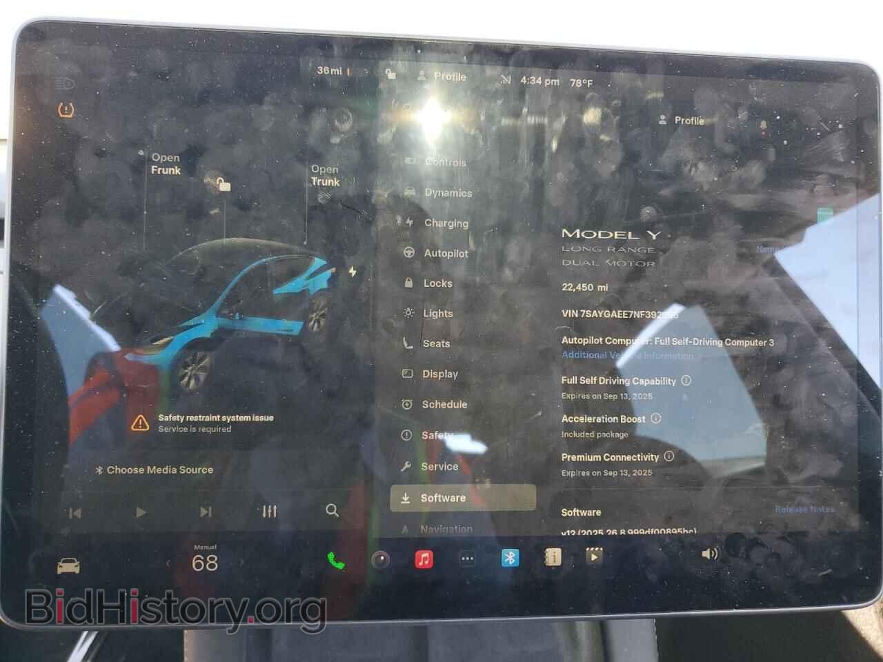 2022 TESLA MODEL Y - VIN: 7SAYGAEE7NF392995 - Фото 9