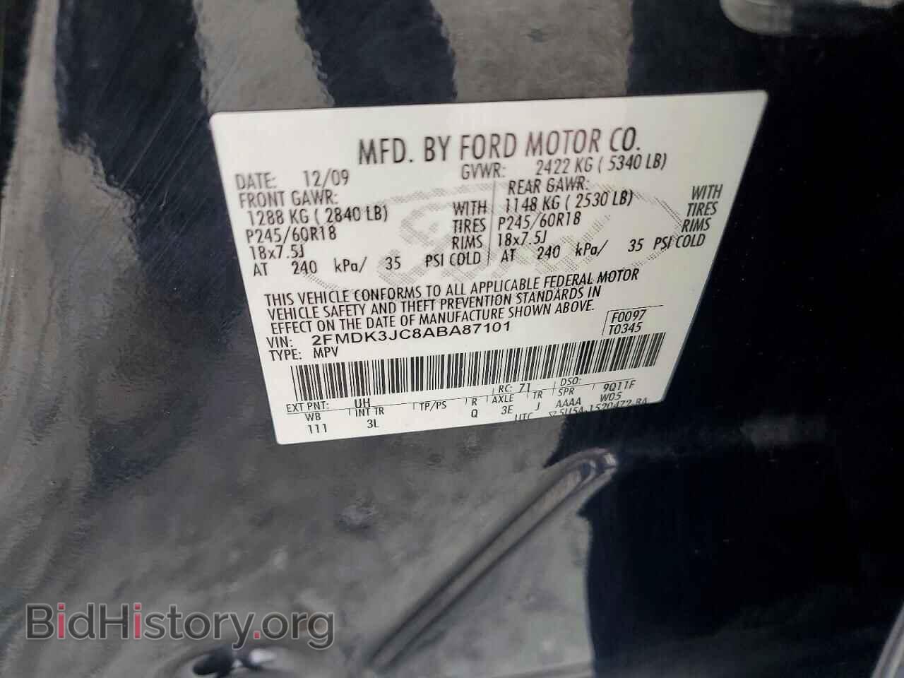 2010 FORD EDGE - VIN: 2FMDK3JC8ABA87101 - Photo 13