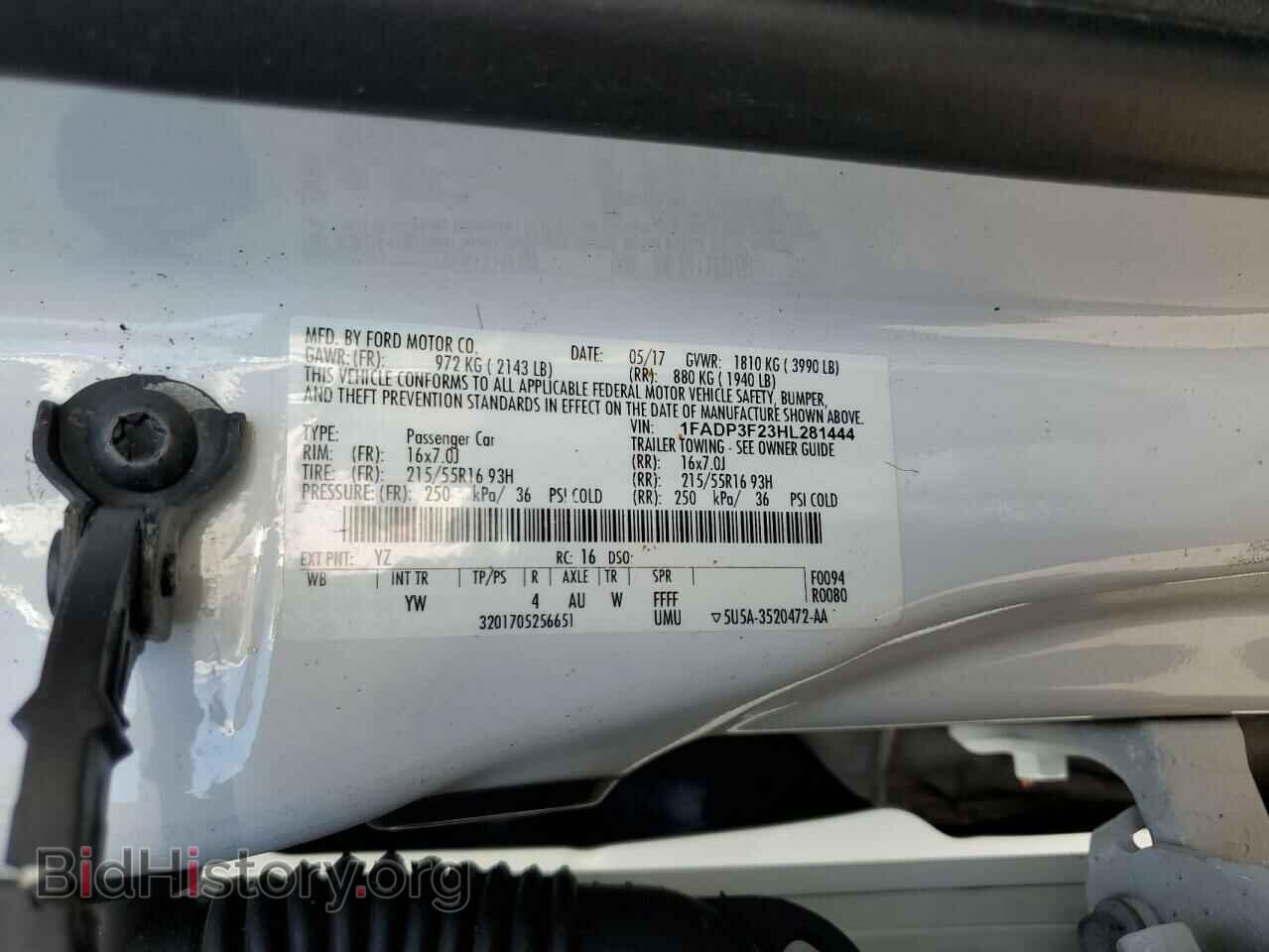 2017 FORD FOCUS - VIN: 1FADP3F23HL281444 - Photo 12