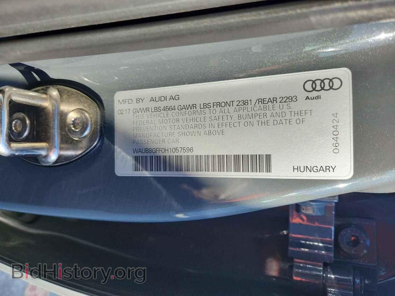 2017 AUDI A3 - VIN: WAUB8GFF0H1057596 - Фото 13
