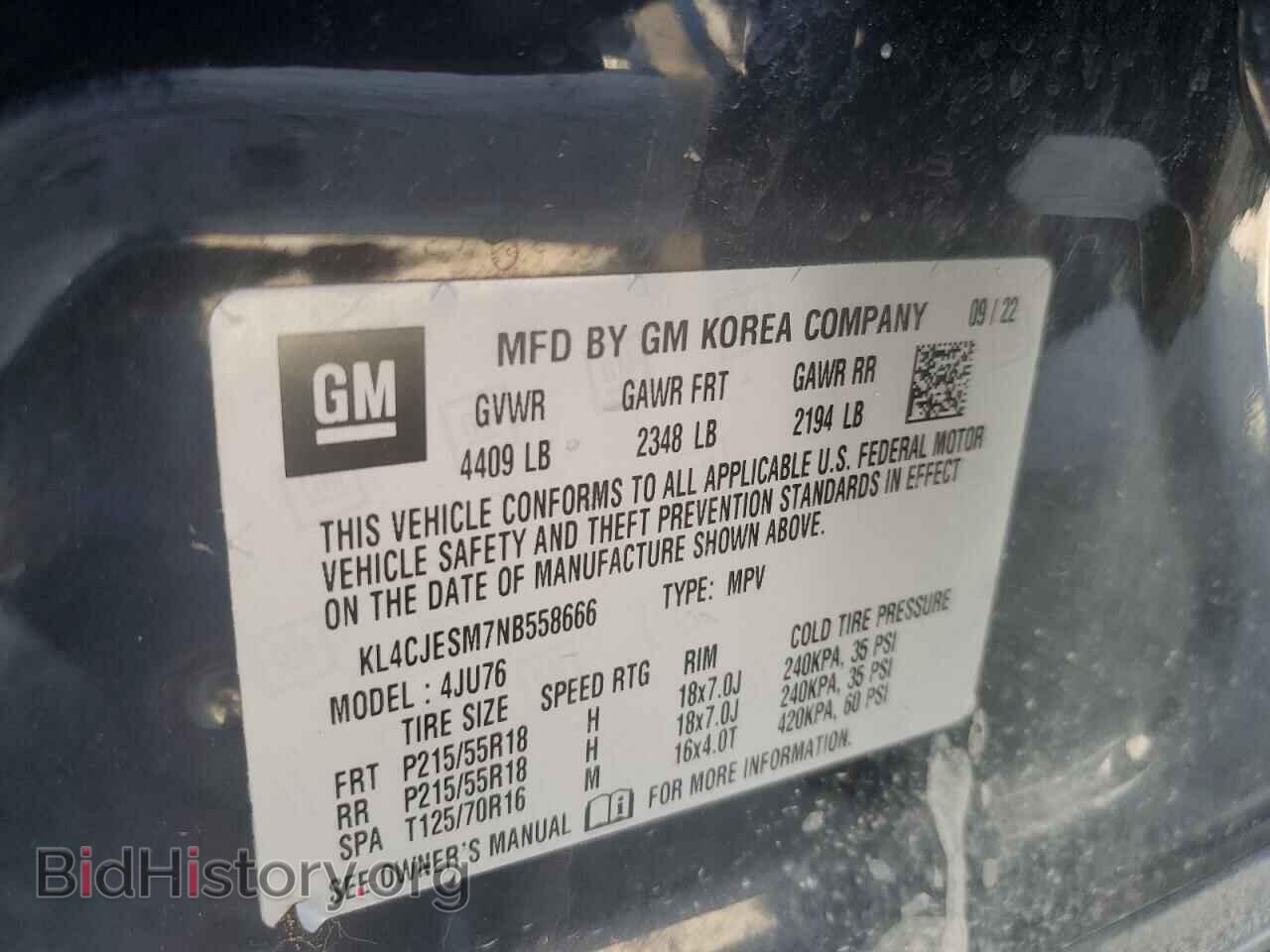 2022 BUICK ENCORE - VIN: KL4CJESM7NB558666 - Photo 14