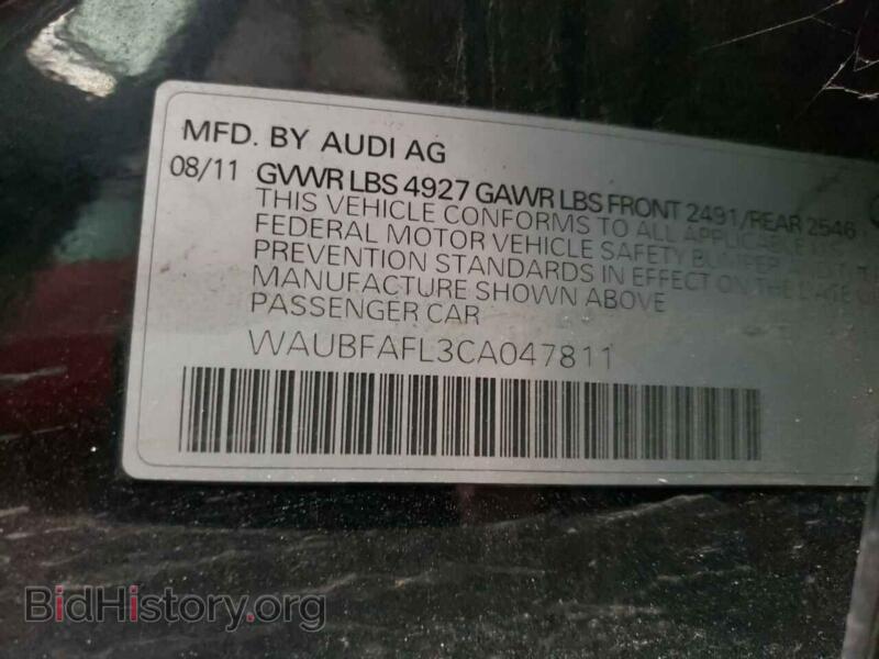 2012 Audi A4 (VIN WAUBFAFL3CA047811) — фото 10 из 10