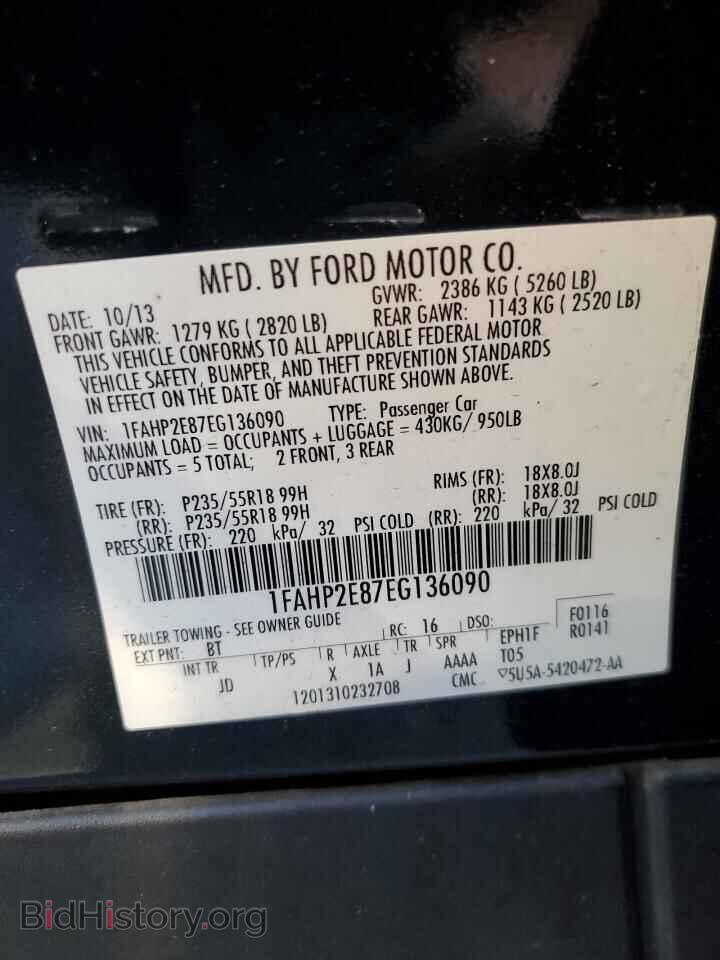 2014 FORD TAURUS - VIN: 1FAHP2E87EG136090 - Photo 13