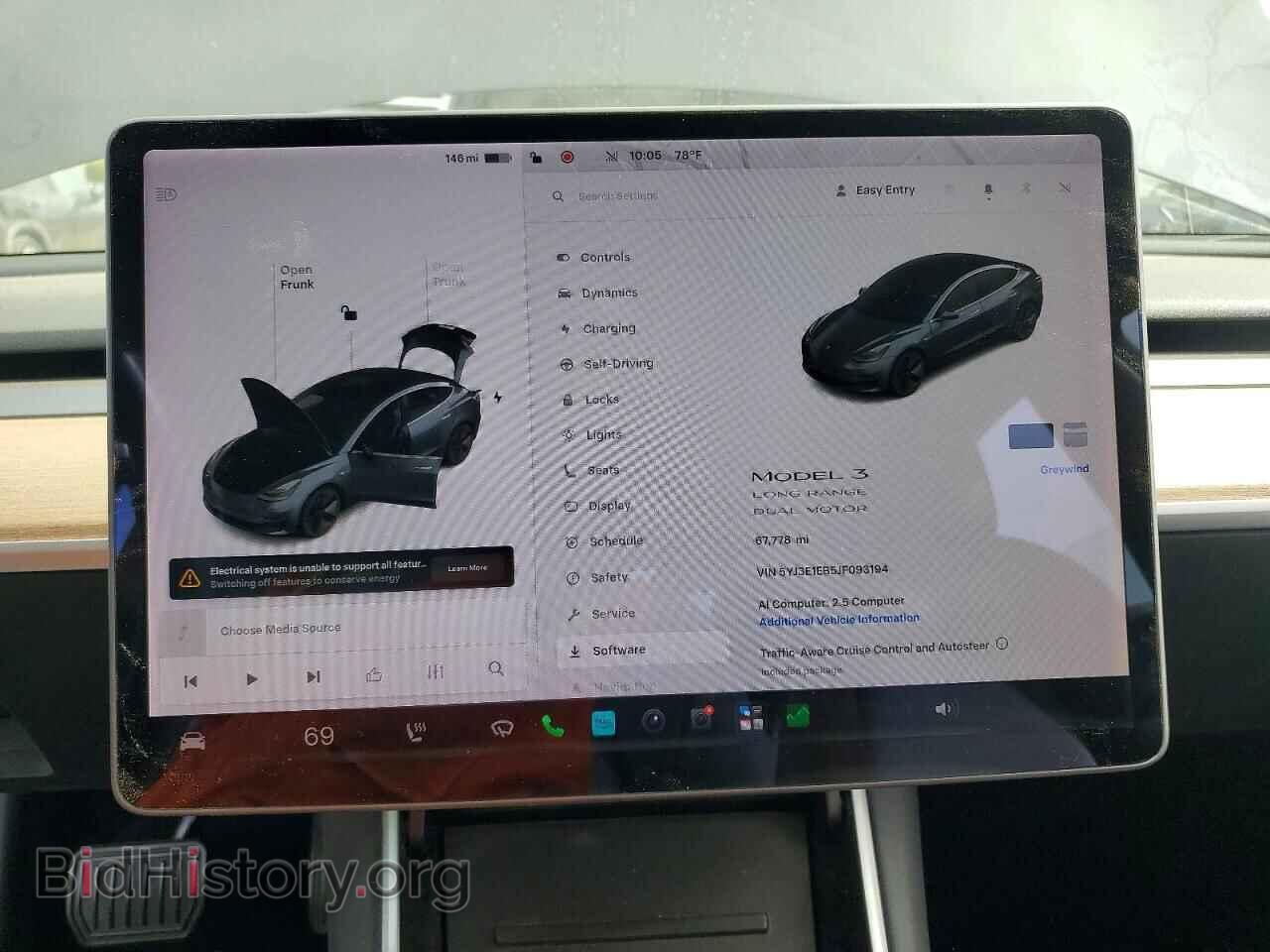 2018 Tesla MODEL 3 (VIN 5YJ3E1EB5JF093194) — photo 9 of 12