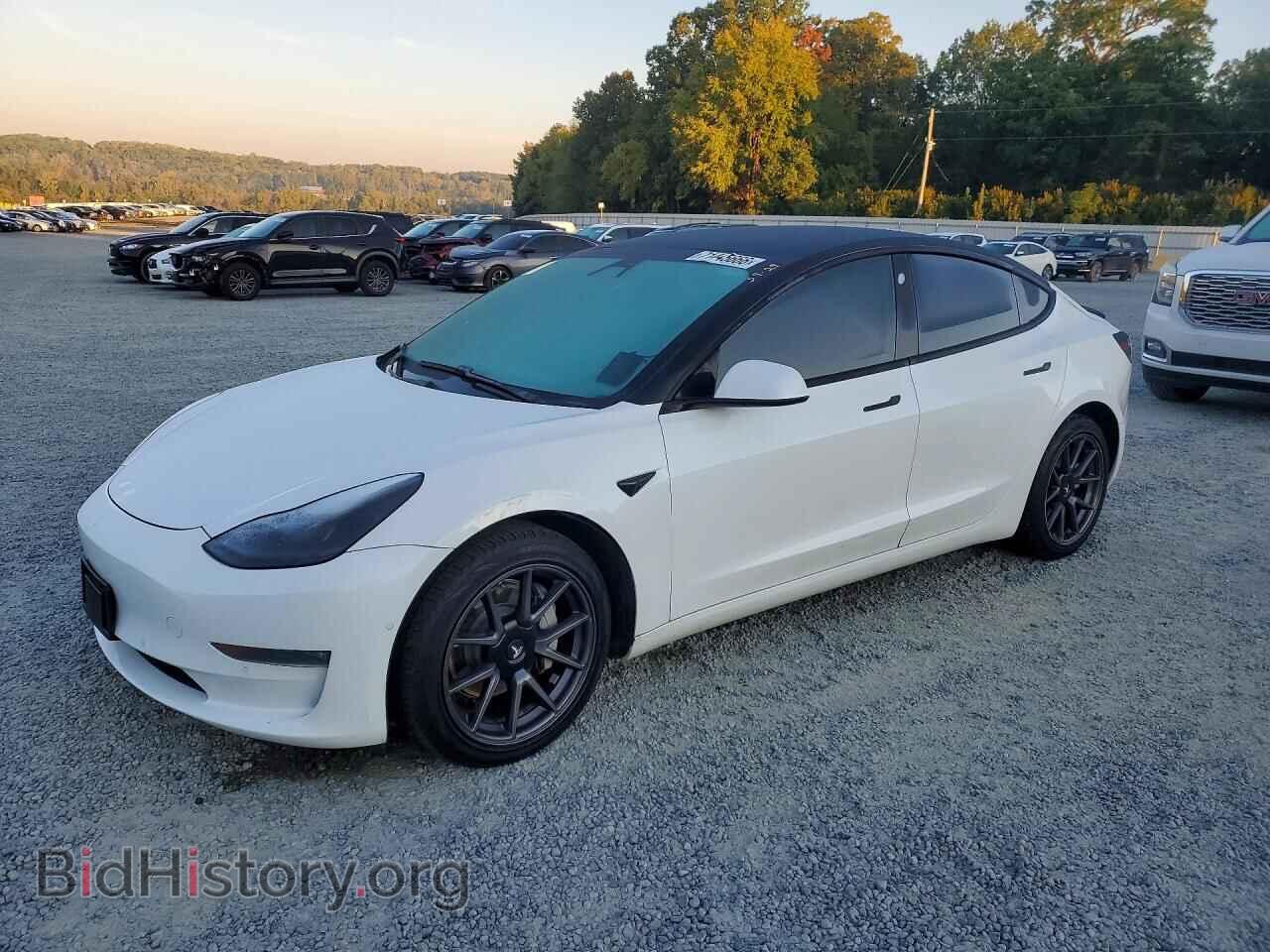 Photo 5YJ3E1EB0MF937887 - TESLA MODEL 3 2021
