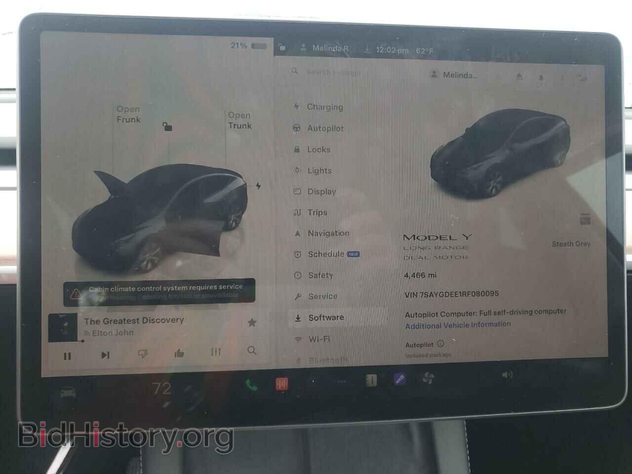 2024 TESLA MODEL Y - VIN: 7SAYGDEE1RF080095 - Фото 9
